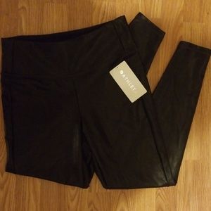 Athleta Leather Leggings